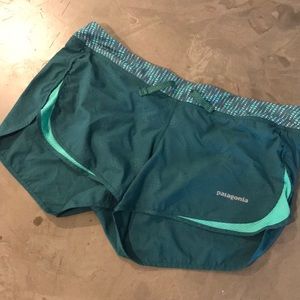 Lined Patagonia running shorts. Like new.